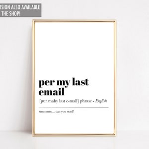 office wall art per my last email home office decor work from home art definition print office wall decor instant download image 6