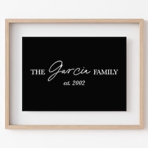 custom family print personalized gift minimalist family name sign customized christmas gifts kikiandnim custom digital art image 3