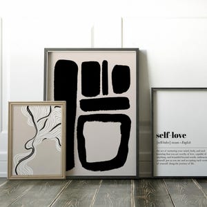 Impresión de definición de amor propio / Arte de pared de amor propio / Impresión de definición / Póster minimalista / Arte de pared imprimible para decoración del hogar / Descarga digital imagen 4