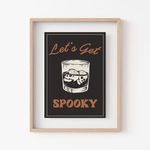 nostalgic halloween wall art set | retro halloween digital prints | halloween decor | halloween posters | kikiandnim | digital download image 8