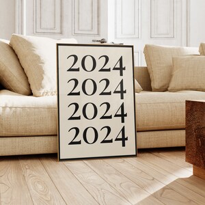 New Year 2024 Printable Nye Decor New Years Eve Decorations Printable ...