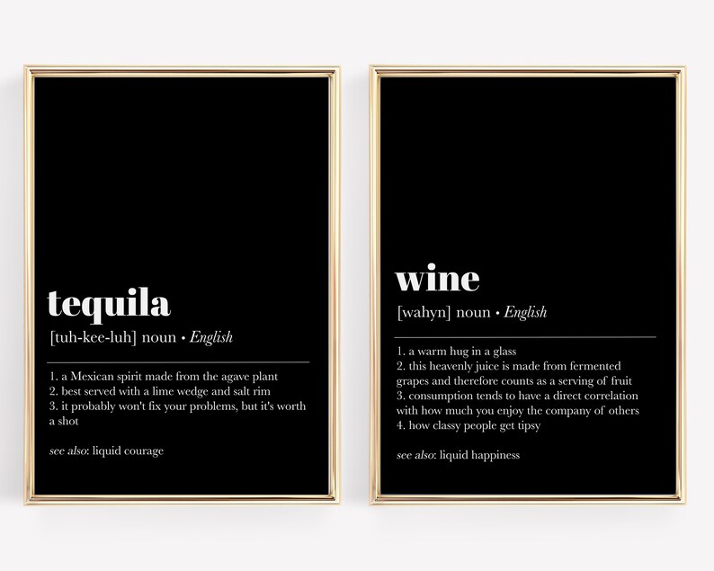 Bar Cart Prints Set of 10 PRINTABLES Alcohol Prints Bar Etsy