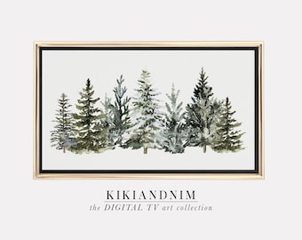 samsung frame tv arte natale / the frame tv arte / alberi di natale country / inverno frame tv arte / festa / kikiandnim / download digitale
