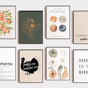 Freunde Schenken Dekor | 16 Freunde geben Ausdrucke | Herbst Wand Dekor | MEGA Bundle Galerie Wandkunst | kikandnim | druckbare Kunst