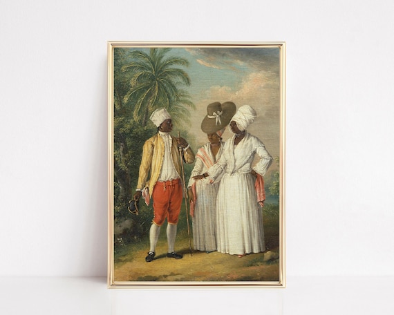 vintage art prints | antique wall art | printable oil painting | african american wall art | vintage print | african art | digital download