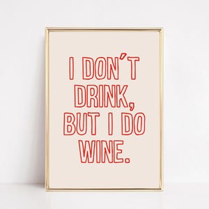 funny digital print | bar cart wall art | wine poster | bar cart decor | cute kitchen print | bar cart art | minimalist art | kikiandnim