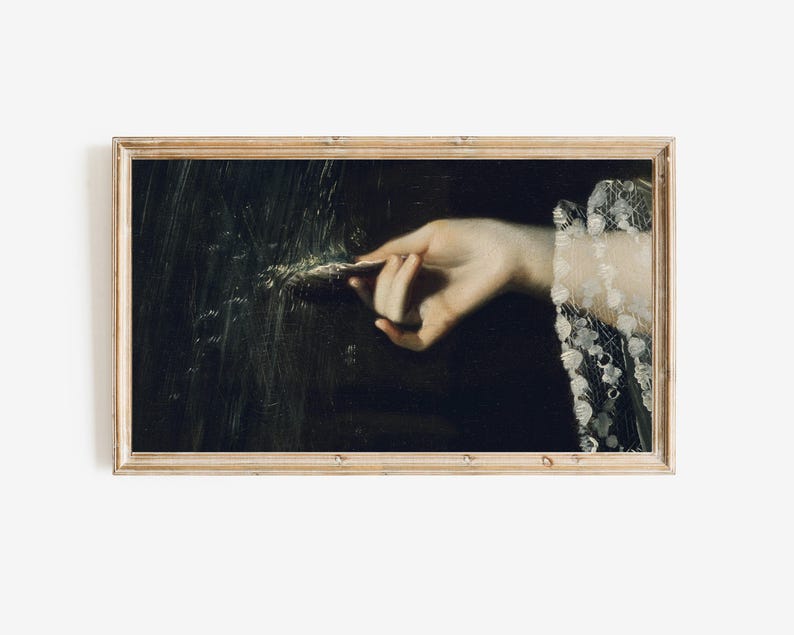samsung frame tv art | halloween tv art | vintage halloween art for frame tv | the frame tv artwork | dark academia decor | kikiandnim image 3