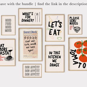 chef was cute guest check print | kitchen wall art | cute kitchen decor | kitchen poster | kikiandnim | digital print | printable wall art image 6