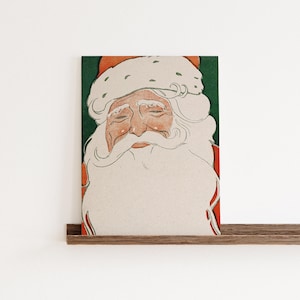 Kitschy Vintage Santa Print | Retro Christmas Decor | Holiday Printable Wall Art (Digital Download) image 3