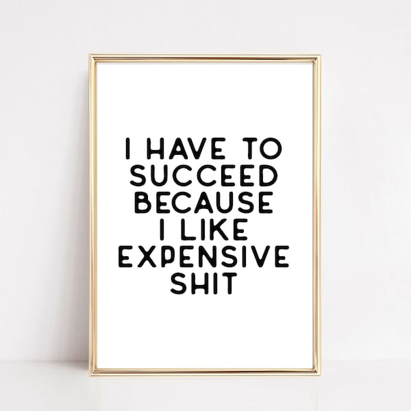 funny home office wall art | home office decor | motivational poster | entrepreneur wall art | kikiandnim | printable wall art