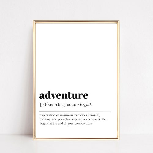 Inspiration Poster Print Travel Poster Lover of Travel Minimalist Print Travel Decor Wall Art Print Peripatetic Definition Print