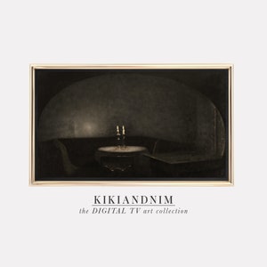 samsung frame tv art halloween | the frame tv art | vintage art for frame tv | halloween tv art | dark academia | kikiandnim | digital