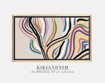 samsung frame tv art | modern rainbow frame tv art | LGBT pride samsung art tv | digital download for samsung frame | colorful abstract art