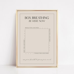 doos ademhaling print | mindfulness kunstprint | geestelijke gezondheidszorg kunst | aardingsmethode | therapie kantoorinrichting | zelfzorgkunst | digitaal downloaden
