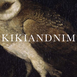 dark academia wall art | moody decor | vintage halloween decor | gothic wall art | vintage owl painting | kikiandnim | digital print image 3