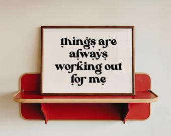 affirmation wall art | inspirational poster | retro print | trendy wall art | netutal above bed artwork | kikiandnim | digital download