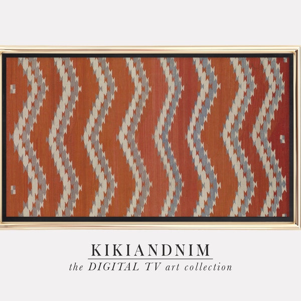 samsung frame tv art | southwestern tv art | textile art for frame tv | vintage tv art | the frame tv art | kikiandnim | digital tv art