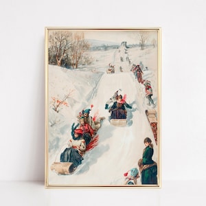 vintage christmas printable wall art