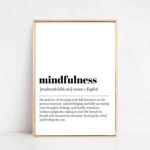 self care wall art | set of 3 prints | mental health prints | therapy office decor | mindfulness poster | therapy art | digital download image 3