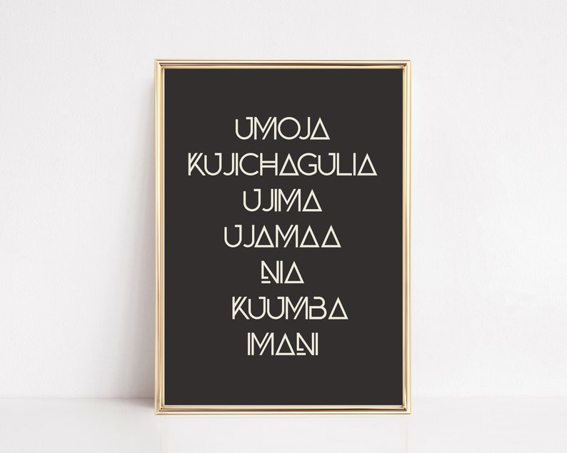 kwanzaa decorations 16 kwanzaa PRINTABLES kwanzaa posters african american wall art holiday decor kikiandnim printable wall art image 6