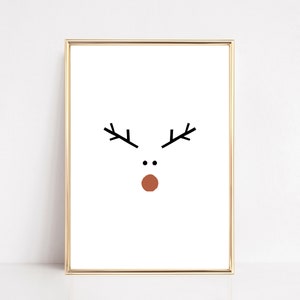 christmas print | scandinavian christmas decor | neutral christmas wall art | boho christmas printable | kikiandnim | printable wall art