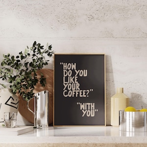 koffie muurkunst | hoe drink jij je koffie | koffieafdruk | espressoprint | koffieposter | koffiecadeau | kikiandnim | digitale afdruk afbeelding 2