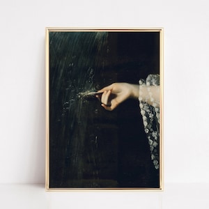 victorian painting | dark academia decor | moody wall art | vintage halloween print | dark academia wall art | kikiandnim | digital print
