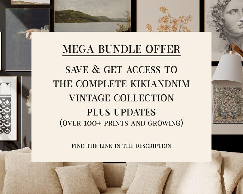 light academia decor | set of 9 prints | vintage gallery wall art set | victorian wall art | antique print | kikiandnim | printable wall art image 8