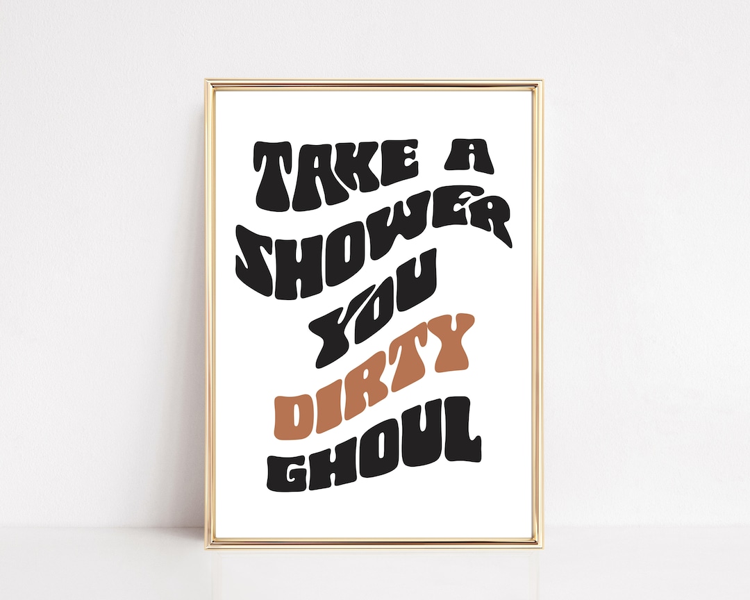 Funny Halloween Bathroom Decor Halloween Bathroom Wall Art Etsy