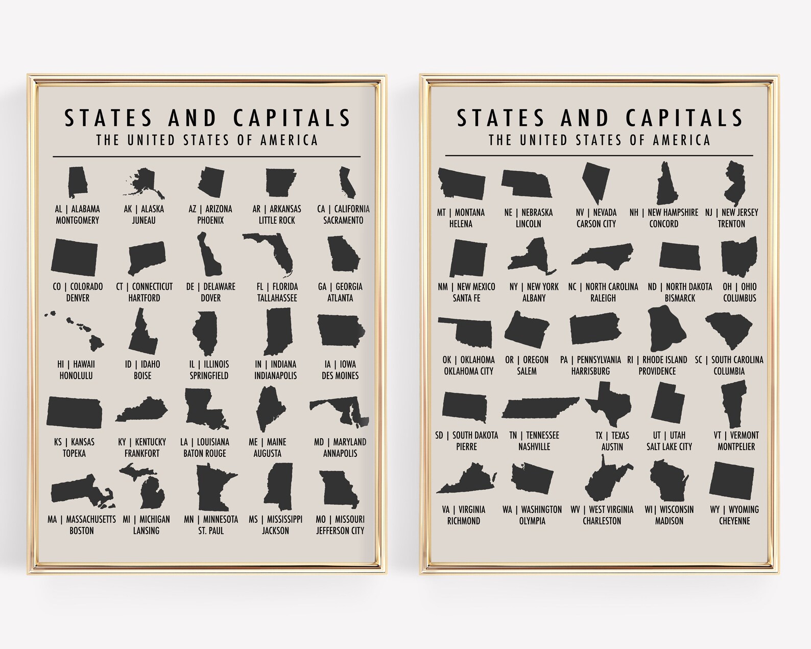 Set of 2 Classroom Posters Homeschool Printable Wall Art | Etsy