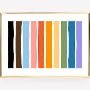 decoración del orgullo / arte LGBTQ / arte sutil de la pared del orgullo / arte de la pared del arco iris / arte del orgullo gay / regalo de la mafia del alfabeto / kikiandnim / arte de pared imprimible