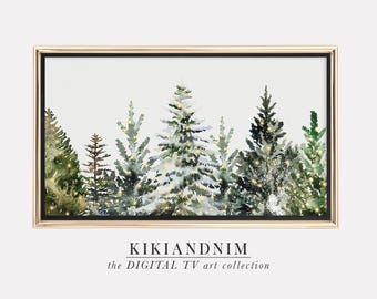 Christmas Tree Samsung Frame TV Art | Holiday Trees Digital Download