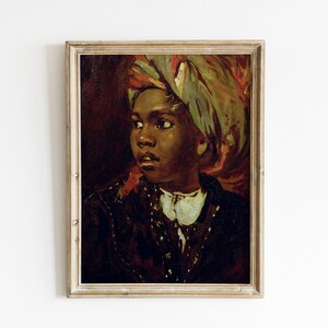 black history month wall art | vintage black woman wall art | set of 6 vintage prints | black woman painting | kikiandnim | printable art image 7