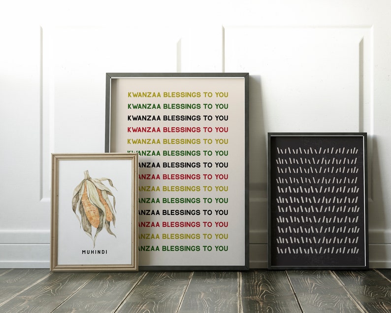 kwanzaa decorations 16 kwanzaa PRINTABLES kwanzaa posters african american wall art holiday decor kikiandnim printable wall art image 4