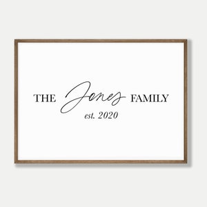 custom family print personalized gift minimalist family name sign customized christmas gifts kikiandnim custom digital art image 6