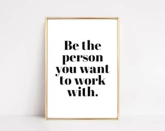 office decor for women desk | cubicle decor | office wall art | motivational wall art | cute desk accessories | kikiandnim | digital print