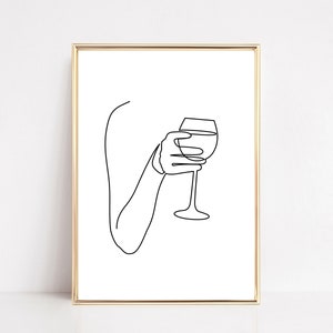 Wine Printable Wall Art | Set of 3 Prints | Wine Wall Art | Wine Art ...