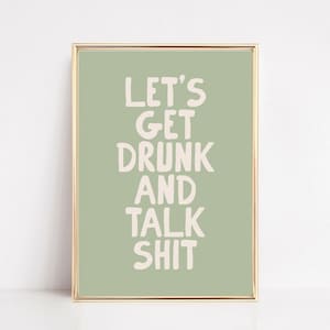 grappige barwagenprint | salie groene muurkunst | barwagen decor | kunst aan de grote muur | esthetische barwagenkunst | kikiandnim | digitale kunst aan de muur afdrukken
