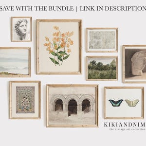 vintage botanical print | farmhouse wall decor | fall wall decor | french country decor | vintage wall art | kikiandnim | printable wall art image 5
