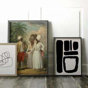 vintage art prints | antique wall art | printable oil painting | african american wall art | vintage print | african art | digital download image 4