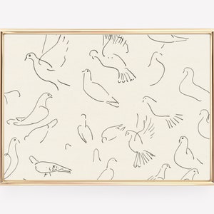vintage nursery wall art | neutral nursery decor | muted wall decor | vintage print | bird wall art | kikiandnim | printable wall art