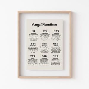 angel number poster law of attraction print manifest wall art spiritual wall art affirmation wall art digital download image 4