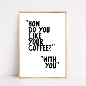 coffee bar wall art | how do you like your coffee | coffee print | espresso print | coffee poster | coffee gift | kikiandnim | digital print