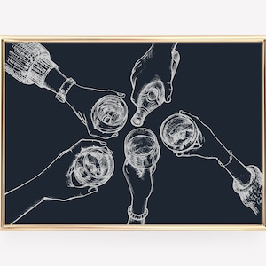 accessoires voor barwagens | proost afdrukken | barwagen wanddecoratie | proost teken | proost afdrukbare muurkunst | barwagen kunst | digitaal downloaden