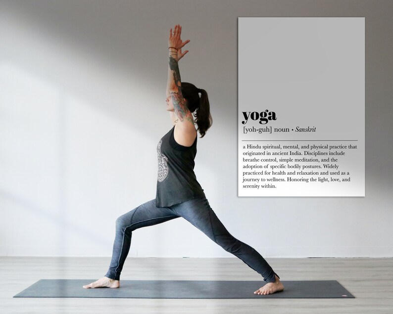 Yoga Wall Art Set of 8 PRINTABLES Yoga Room Decor Yoga Etsy