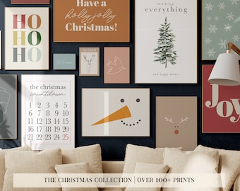 christmas art mega bundle collection | over 100 PRINTABLES | christmas printables | christmas wall art | kikiandnim | printable wall art