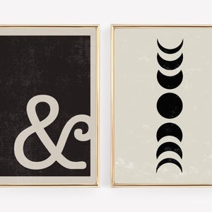 eclectic wall art | 10 wall art prints | gallery wall set | colorful wall art | mid century modern | kikiandnim | printable wall art image 6