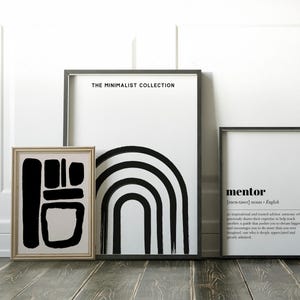 mentor definition print | mentor gift for women | inspirational wall decor | gift for boss | minimalist print | kikiandnim | digital art image 3