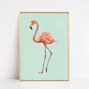 Flamingo Wall Art | Boho Bird Print (Digital Download)