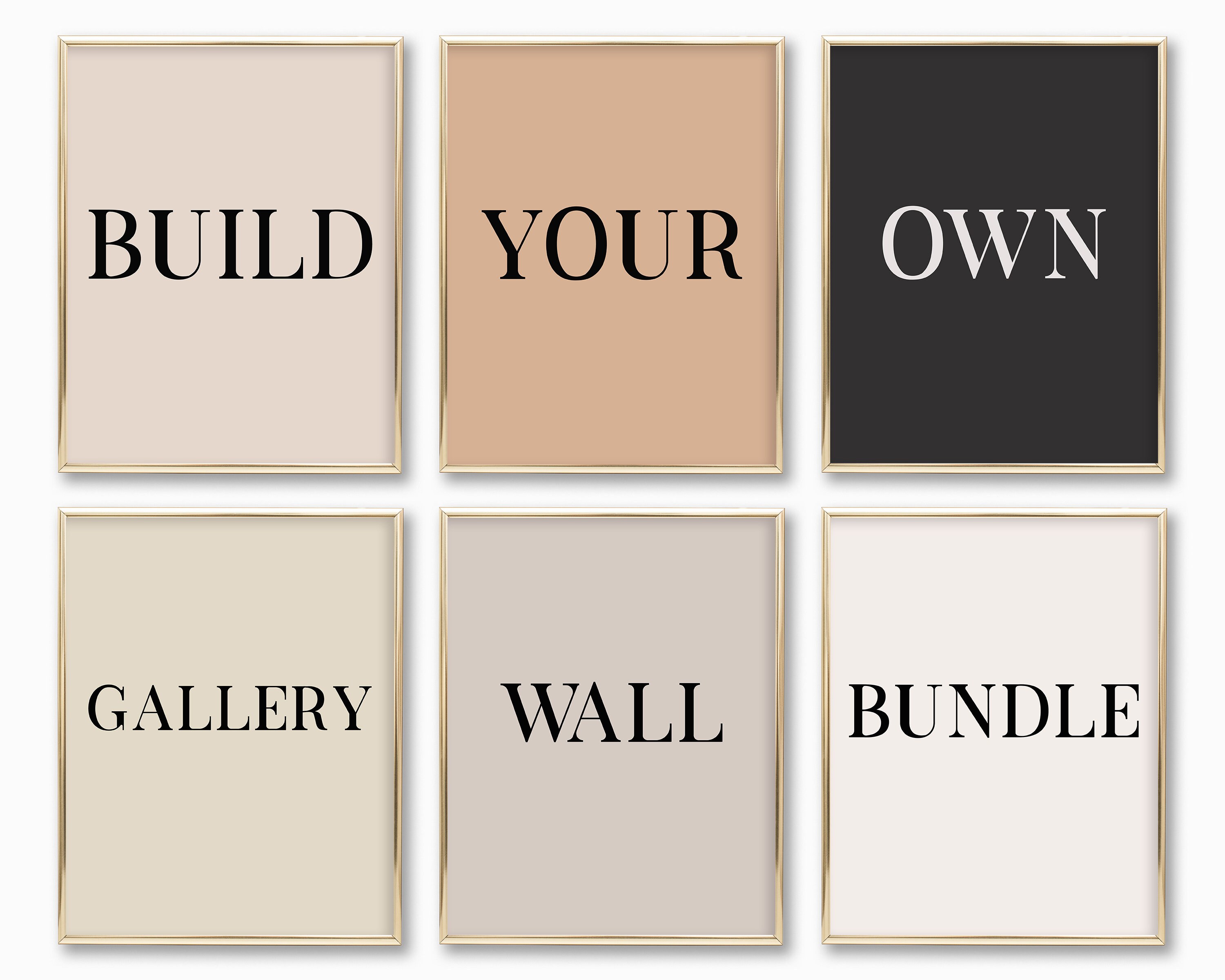 Build your own gallery wall art build your own set of prints Etsy